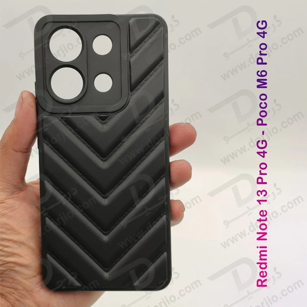 خرید قاب ژله ای برجسته Xiaomi Redmi Note 13 Pro 4G طرح Rhombus