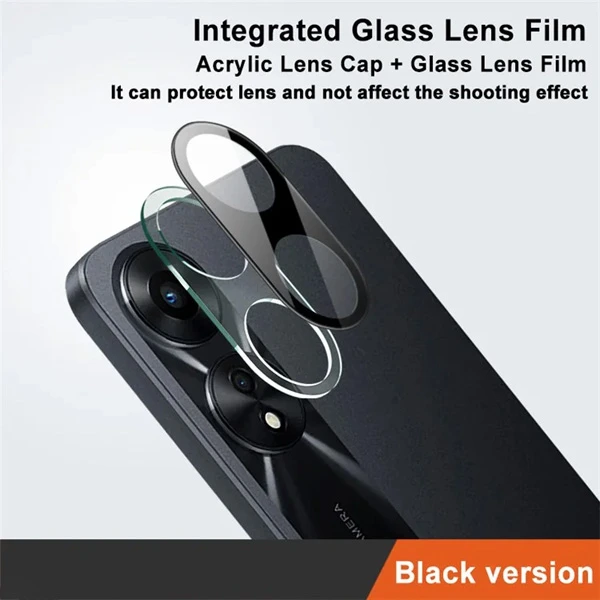 محافظ لنز 9H شیشه ای Oppo A18 مدل 3D
