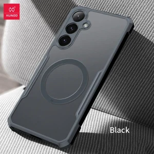 خرید گارد شفاف رینگ استند مگ سیف Samsung Galaxy S24 مارک XUNDD سری Beatle Magnetic Holder