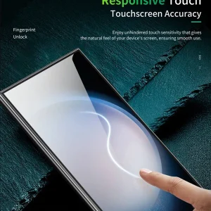 خرید گلس شیشه ای Crystal Shield شفاف Samsung Galaxy S24 Ultra مارک Green Lion