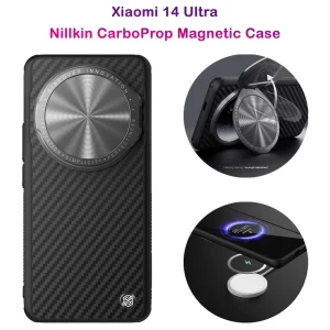 قاب ضد ضربه مگنتی کمرا استند نیلکین Xiaomi 14 Ultra مدل CarboProp Magnetic