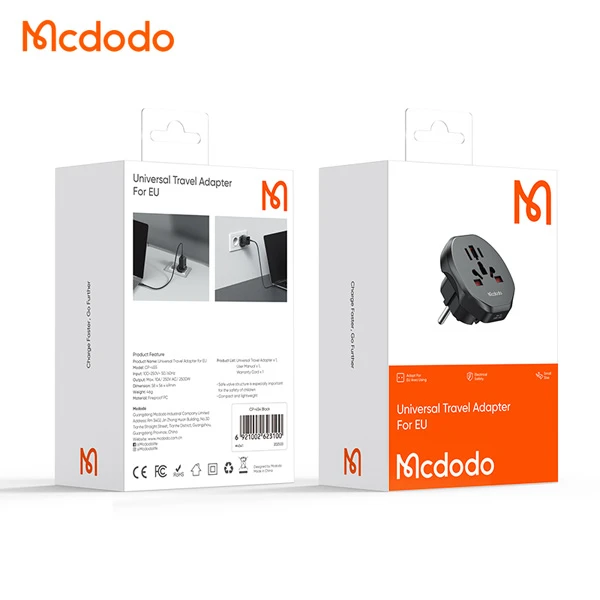 خرید مبدل 3 شاخه برق 2 شاخه برق همه کاره مک دودو Mcdodo CP-4550 