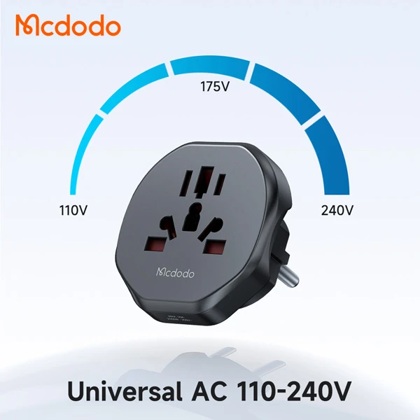 خرید مبدل 3 شاخه برق 2 شاخه برق همه کاره مک دودو Mcdodo CP-4550 