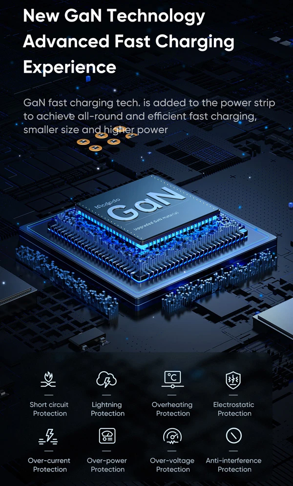 خرید محافظ برق و آداپتور شارژ 70 وات Gan مک دودو مدل Mcdodo CH-4620