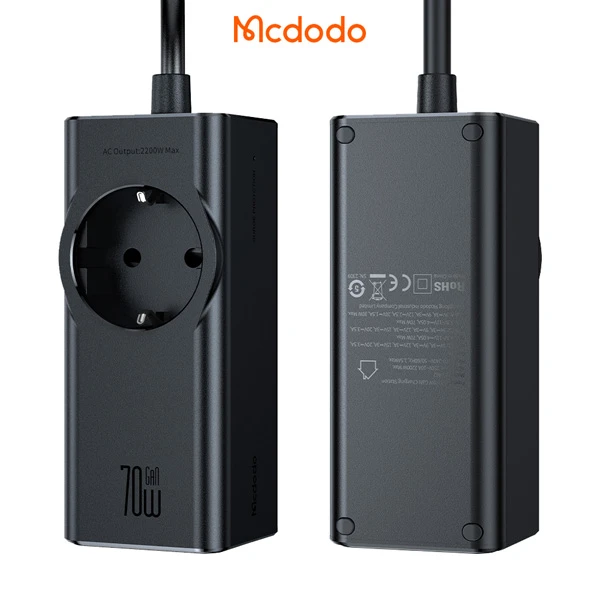 خرید محافظ برق و آداپتور شارژ 70 وات Gan مک دودو مدل Mcdodo CH-4620