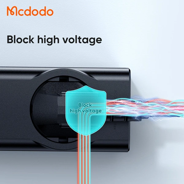 خرید محافظ برق و آداپتور شارژ 70 وات Gan مک دودو مدل Mcdodo CH-4620