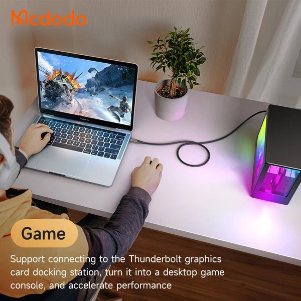 خرید کابل شارژ و دیتا 240 وات 1.2 متری USB 4.0 دو سر Type-C مک دودو مدل Mcdodo CA-2990
