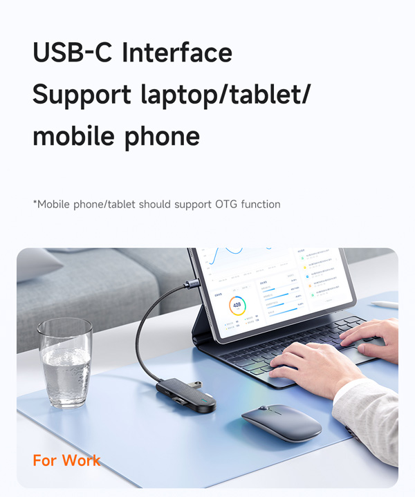 هاب 5 کاره تایپ سی مارک Mcdodo HU-143 با پشتیبانی از کارت حافظه و موبایل