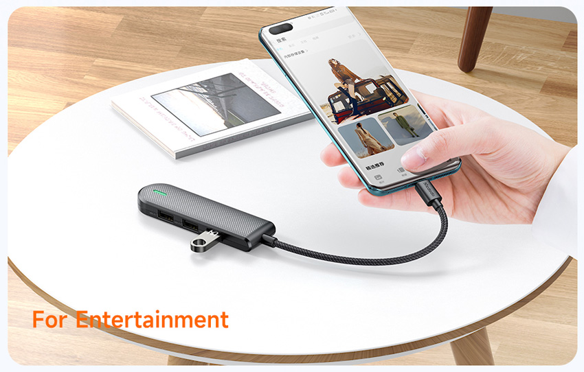 هاب 5 کاره تایپ سی مارک Mcdodo HU-143 با پشتیبانی از کارت حافظه و موبایل