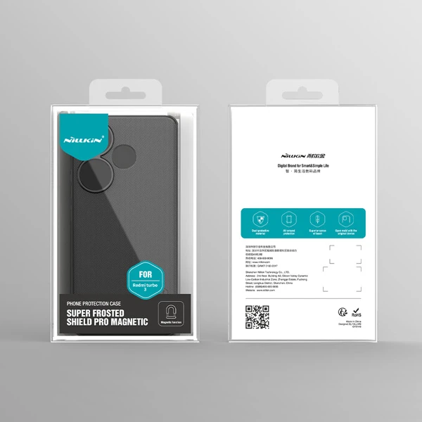 خرید قاب ضد ضربه مغناطیسی نیلکین Xiaomi Redmi Turbo 3 مدل Super Frosted Shield Pro Magnetic