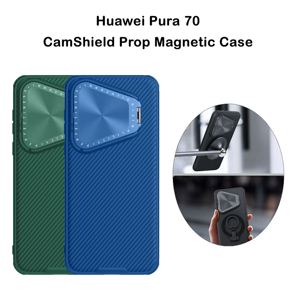 قاب ضد ضربه مگنتی کمرا استند نیلکین Huawei Pura 70 مدل Camshield Prop Magnetic