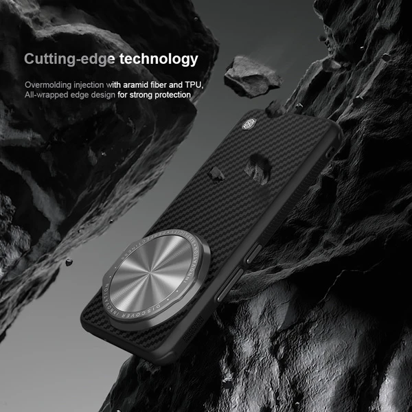 خرید قاب ضد ضربه کمرا استند نیلکین Xiaomi 14 Ultra مدل CarboProp