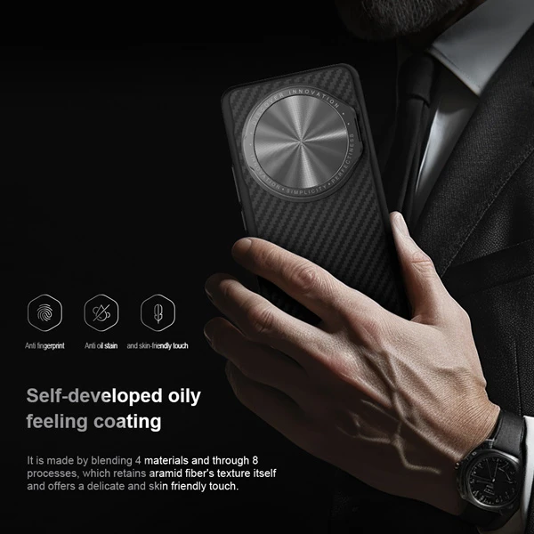 خرید قاب ضد ضربه کمرا استند نیلکین Xiaomi 14 Ultra مدل CarboProp