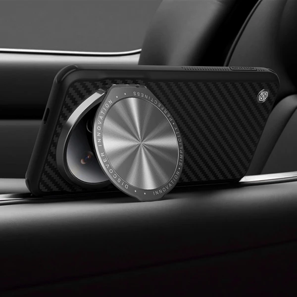 خرید قاب ضد ضربه کمرا استند نیلکین Xiaomi 14 Ultra مدل CarboProp