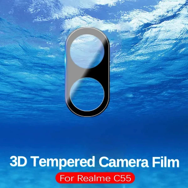 خرید محافظ لنز 9H شیشه ای Realme C55 مدل 3D