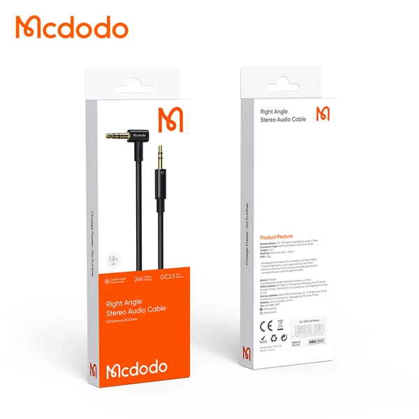 خرید کابل 1.2 متری صدا AUX مک دودو مدل Mcdodo CA-759 خرید کابل 1.2 متری صدا AUX مک دودو مدل Mcdodo CA-759