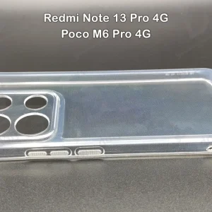 خرید گارد ژله ای شفاف با محافظ دوربین Xiaomi Redmi Note 13 Pro 4G