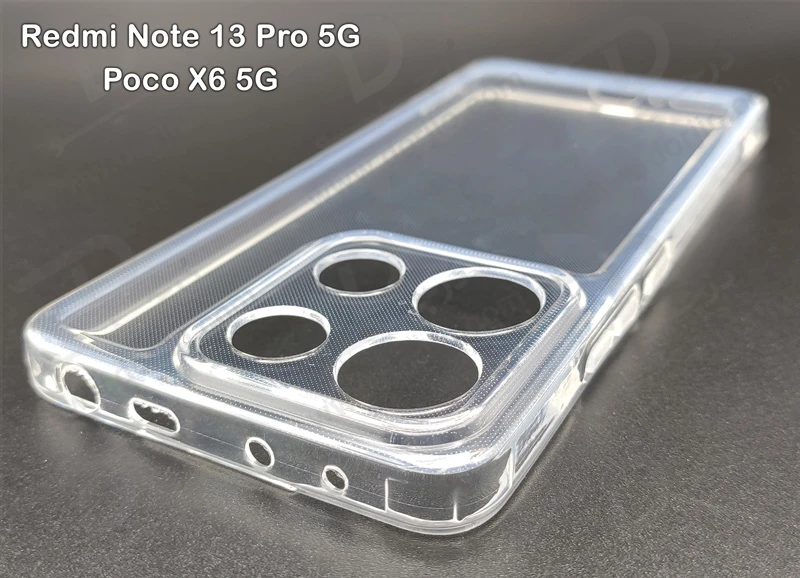 خرید گارد ژله ای شفاف با محافظ دوربین Xiaomi Redmi Note 13 Pro 5G