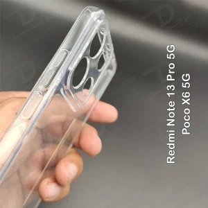 خرید گارد ژله ای شفاف با محافظ دوربین Xiaomi Redmi Note 13 Pro 5G