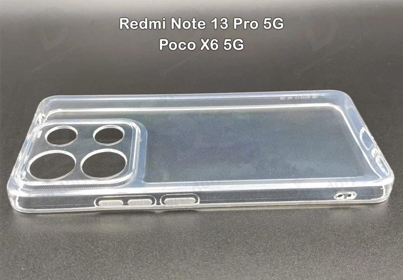 خرید گارد ژله ای شفاف با محافظ دوربین Xiaomi Redmi Note 13 Pro 5G