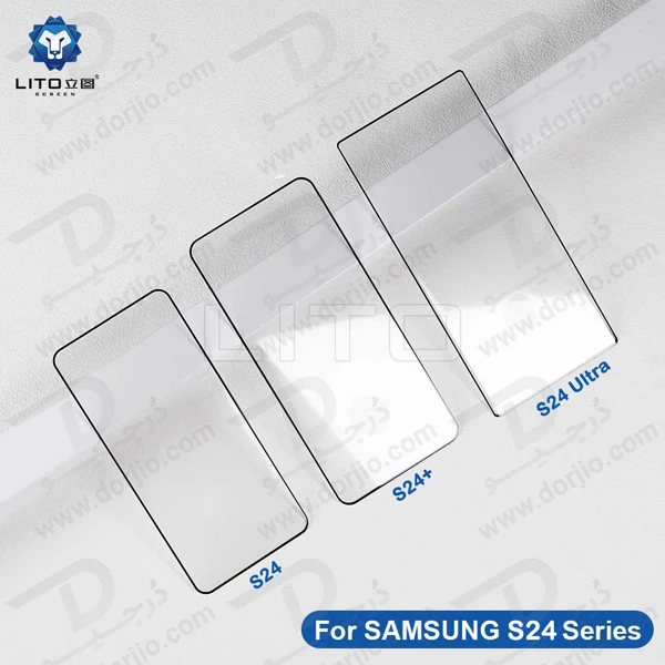 خرید گلس شیشه ای Samsung Galaxy S24 Ultra مارک LITO مدل 3D Full Cover