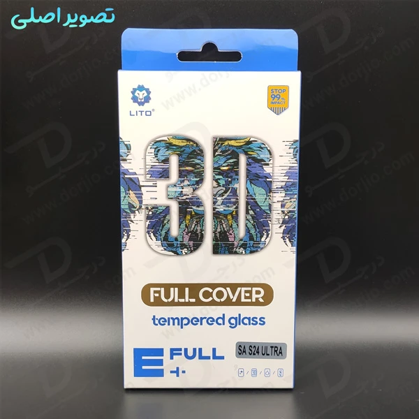 خرید گلس شیشه ای Samsung Galaxy S24 Ultra مارک LITO مدل 3D Full Cover