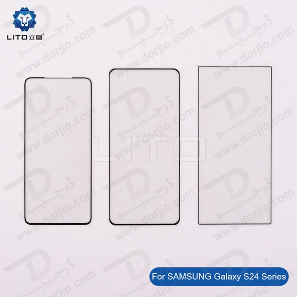 خرید گلس شیشه ای Samsung Galaxy S24 Ultra مارک LITO مدل 3D Full Cover