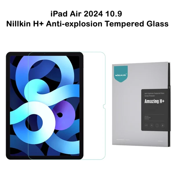 خرید گلس شیشه ای نیلکین تبلت iPad Air 10.9 2024 مدل H+ Anti-explosion