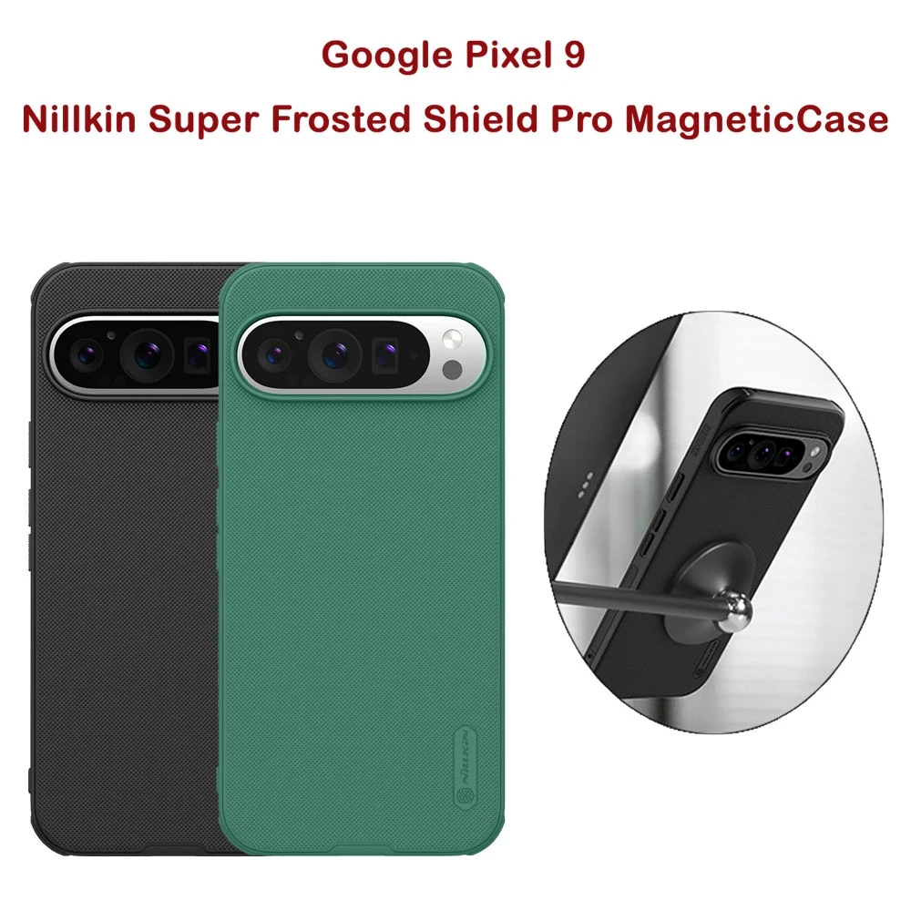 قاب ضد ضربه مگنتی نیلکین Google Pixel 9 مدل Super Frosted Shield Pro Magnetic