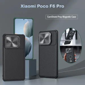 قاب ضد ضربه مگنتی کمرا استند نیلکین Xiaomi Poco F6 Pro مدل Camshield Prop Magnetic