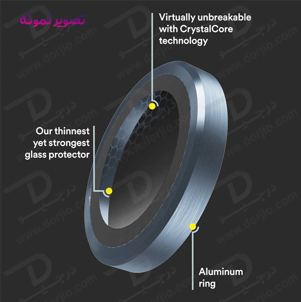 خرید محافظ لنز دوربین رینگی iPhone 14 Pro Max مدل Monkey