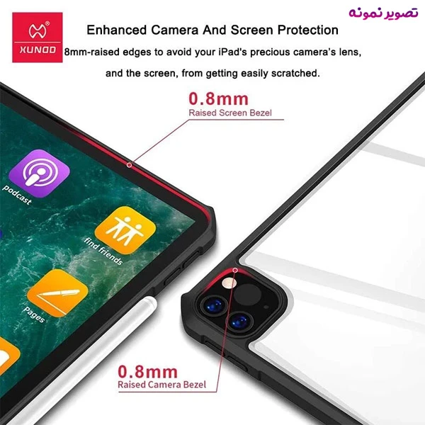 خرید کریستال شیلد شفاف تبلت iPad Pro 11 2020 مارک XUNDD سری Beatle
