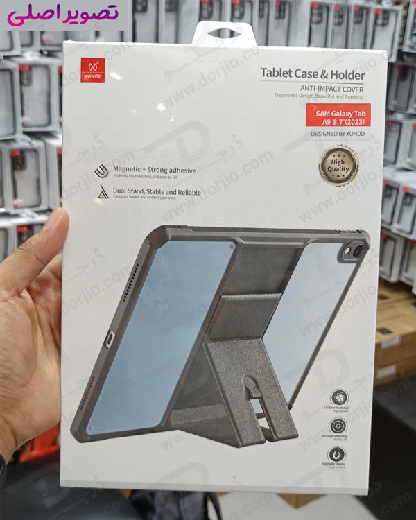 خرید کریستال شیلد شفاف پایه دار تبلت Samsung Galaxy Tab A9 Plus مارک XUNDD سری Beatle
