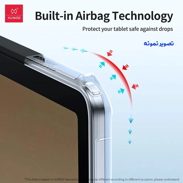 خرید کریستال شیلد شفاف پایه دار تبلت Samsung Galaxy Tab A9 Plus مارک XUNDD سری Beatle
