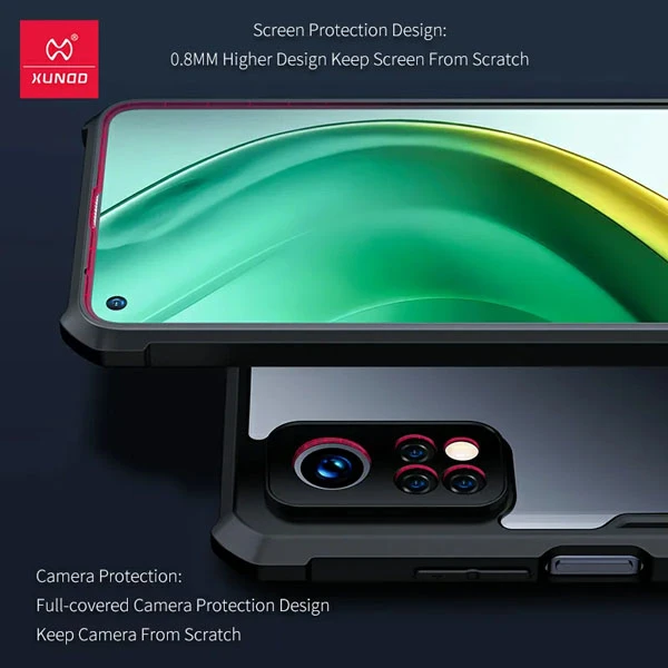 خرید کریستال شیلد شفاف گوشی Xiaomi Mi 10T مارک XUNDD سری Beatle