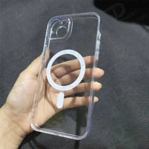 خرید کریستال کاور شفاف مگ سیف iPhone 15 مارک XUNDD مدل Ice