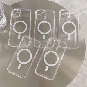 خرید کریستال کاور شفاف مگ سیف iPhone 15 مارک XUNDD مدل Ice