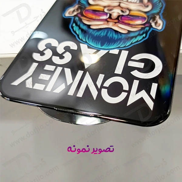 خرید گلس شفاف تمام صفحه IPhone 15 Pro Max مدل Monkey Anti-Static