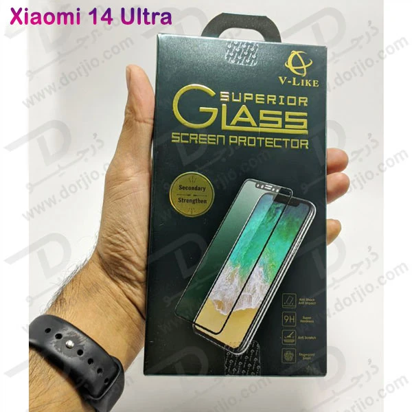 خرید گلس شفاف تمام صفحه Xiaomi 14 Ultra مارک V-Like