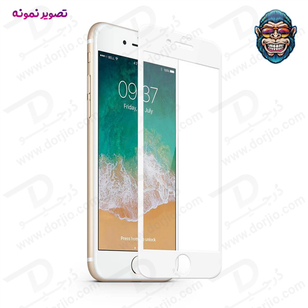 خرید گلس شفاف تمام صفحه iPhone 8 Plus مدل Monkey Anti-Static