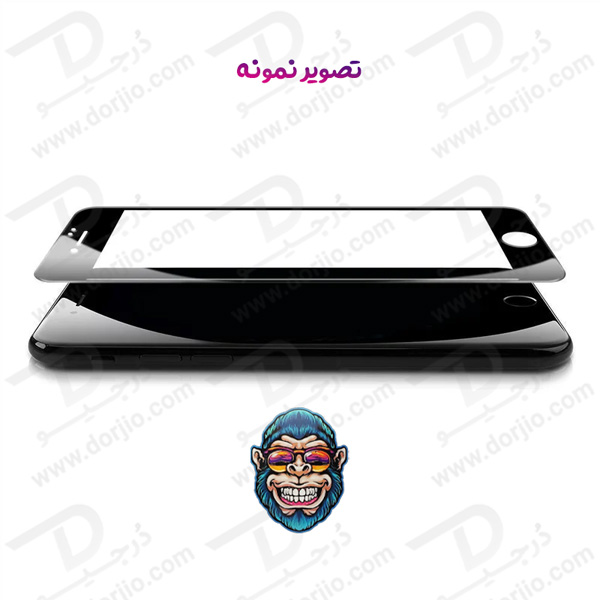خرید گلس شفاف تمام صفحه iPhone 8 Plus مدل Monkey Anti-Static