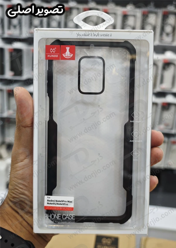 خرید کریستال شیلد شفاف گوشی Xiaomi Redmi Note 9 Pro Max مارک XUNDD سری Beatle