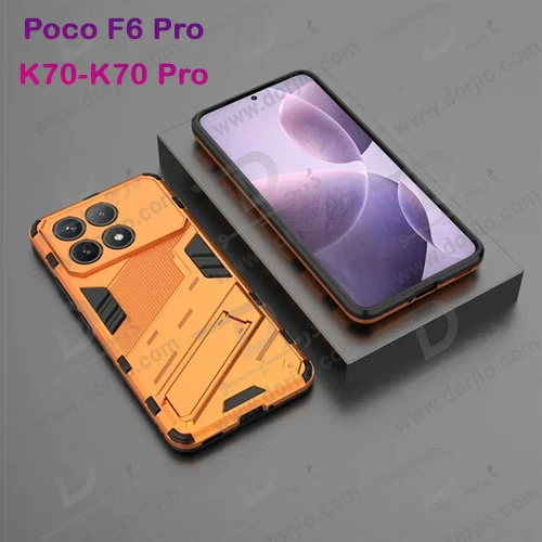 خرید قاب ضد ضربه استند دار Xiaomi Poco F6 Pro مارک BIBERCAS