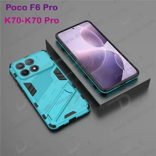 خرید قاب ضد ضربه استند دار Xiaomi Poco F6 Pro مارک BIBERCAS