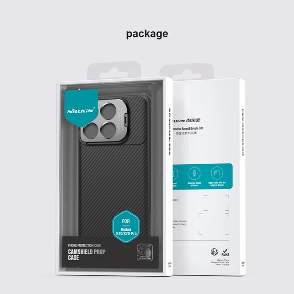 خرید قاب مگنتی کمرا استند نیلکین Xiaomi Poco F6 Pro مدل CamShield Prop Camera Cutout MagSafe