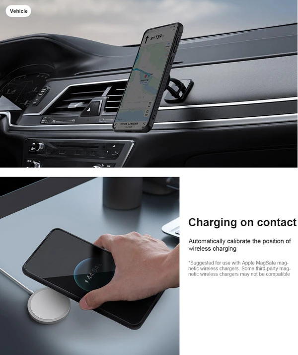 خرید قاب مگنتی کمرا استند نیلکین Xiaomi Poco F6 Pro مدل CamShield Prop Camera Cutout MagSafe