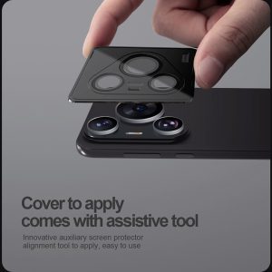 خرید محافظ لنز رینگی Huawei Pura 70 Pro همراه با ابزار نصب مارک نیلکین مدل CLR Film
