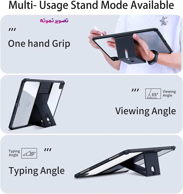 خرید کریستال شیلد شفاف پایه دار تبلت iPad Pro 11 مارک XUNDD سری Beatle