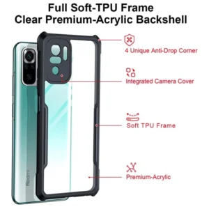 خرید کریستال شیلد شفاف گوشی Xiaomi Redmi Note 10 مارک XUNDD سری Beatle