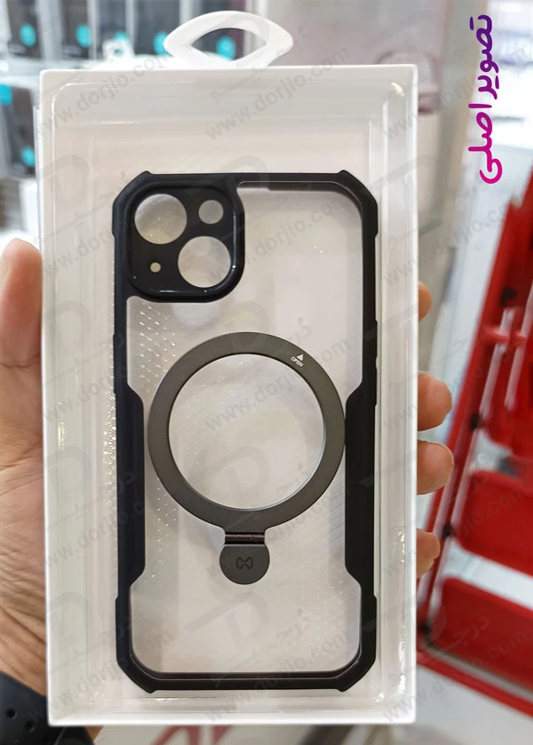 خرید گارد شفاف رینگ استند مگ سیف iPhone 15 مارک XUNDD سری Beatle Magnetic Holder